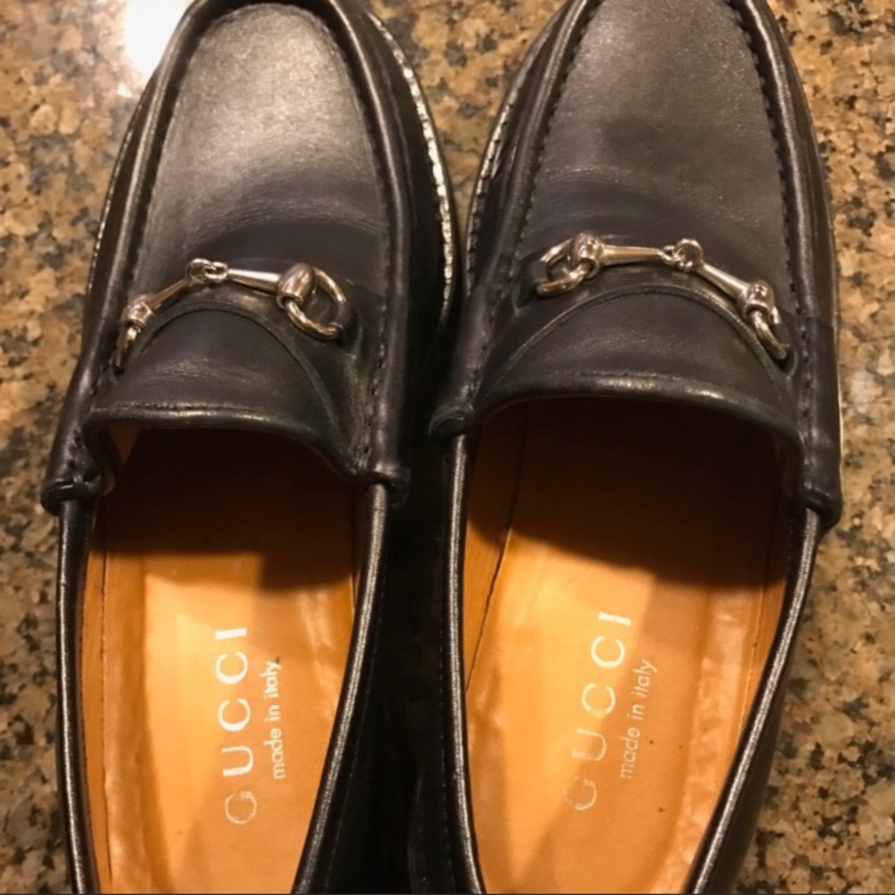 Black Gucci loafers size 5.5